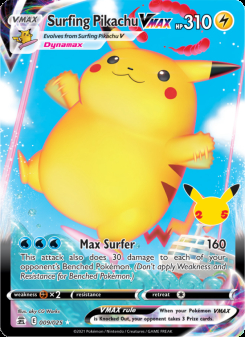 Surfing Pikachu VMAX 09/25