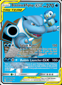 Blastoise & Piplup GX 214/236