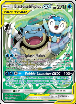 Blastoise & Piplup GX 215/236