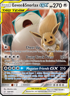 Eevee & Snorlax GX 120/181