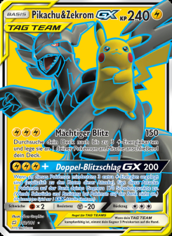 Pikachu & Zekrom GX 162/181